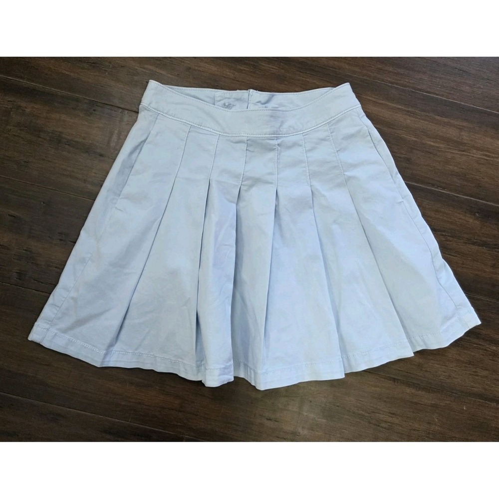 American Eagle Hi-Rise‎ Pleated Tennis Skirt Size 00 Light Blue